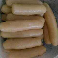 A picture of Pempek ayam tanpa telur.