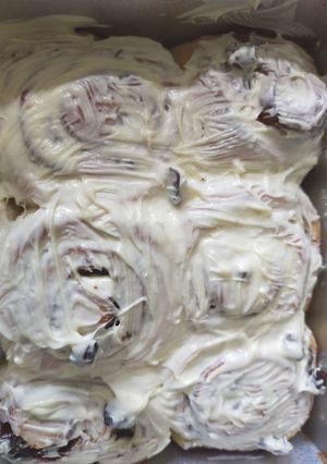 Foto resep Cinnamon roll with glaze