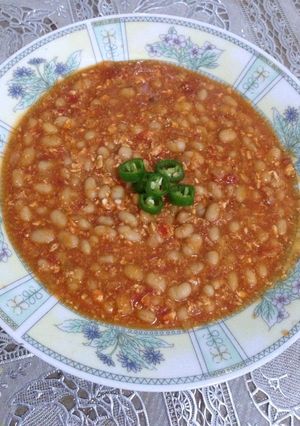 صورة لوصفة 😋فاصوليا بالبيض😋