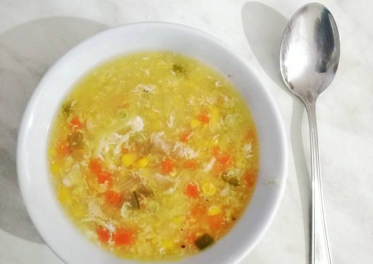 Soup Idea 1: 10 Menit Homemade Chicken Corn Soup