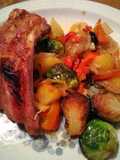 Costillar con guarnición