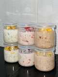 Resep Simple Overnight Oats (tanpa masak) Diet Friendly (-+) 150 - 170 kalori (oatmeal)