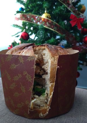 Una foto de Panetón o Pan Dulce Navideño