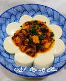 Đậu hũ non sốt tôm nấm đông cô