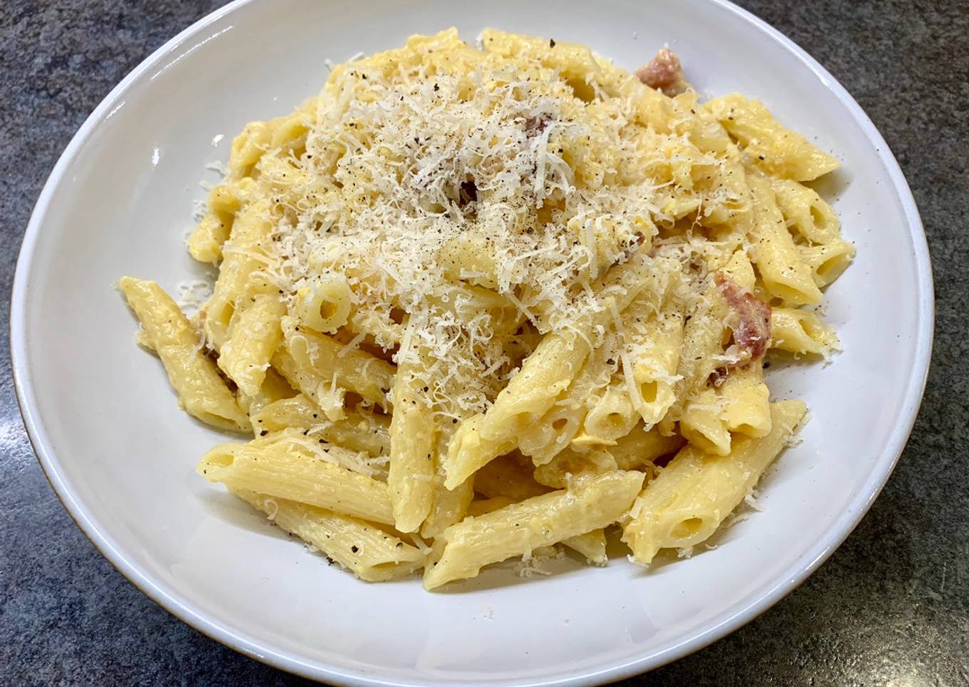Pasta Carbonara - the Italian Way with a twist! #my cookbook