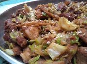 A picture of cabbage stir fry