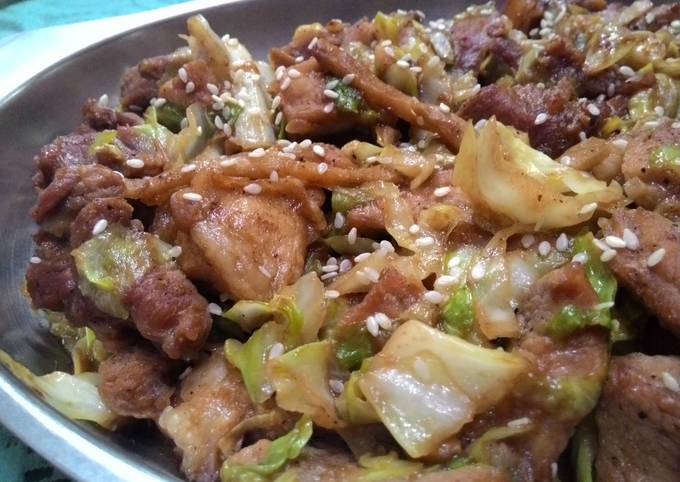 How to Make Perfect Stir-fried pork and cabbage