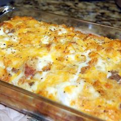 A picture of Zac's World Famous Christmas Frittata.