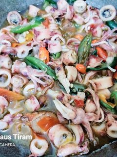 Foto resep Cumi Asin Saus Tiram