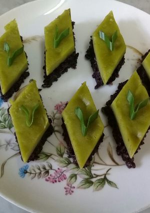 Foto resep Kue talam ketan hitam srikaya pandan