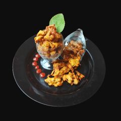 A picture of Banana fenugreek fritters.