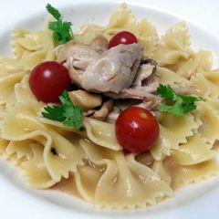 Chicken And Farfella Pasta A picture of Chicken And Farfella Pasta.