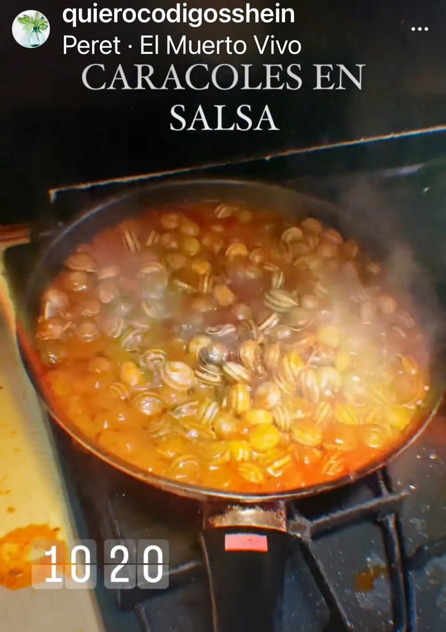 Una foto de Caracoles en salsa