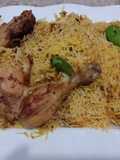 Masala rice with steam chicken roast #EidkPakwan