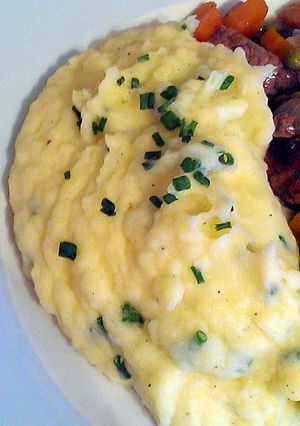 A picture of Vickys Garlic & Herb Mashed Potatoes, GF DF EF SF NF.