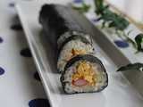 crab egg sushi