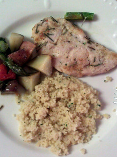 A picture of Chicken & veggies.