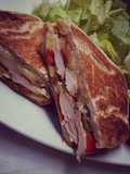 Santa fe grilled chicken panini
