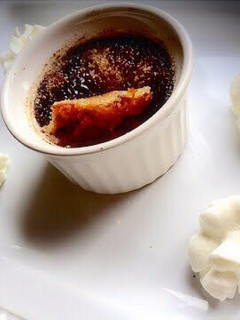 A picture of Left Over Pumpkin Pie Brulee.