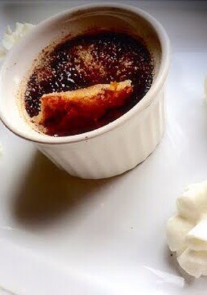 A picture of Left Over Pumpkin Pie Brulee.