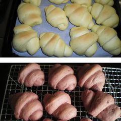 A picture of Butter Rolls filled with Purple Sweet Potato.