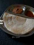 Millet Dosa with Onion Chutney