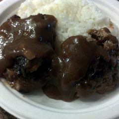 A picture of Hamburger Steak.