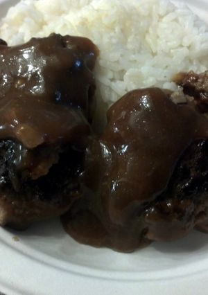A picture of Hamburger Steak.