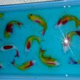 Puding ikan koi warna warni