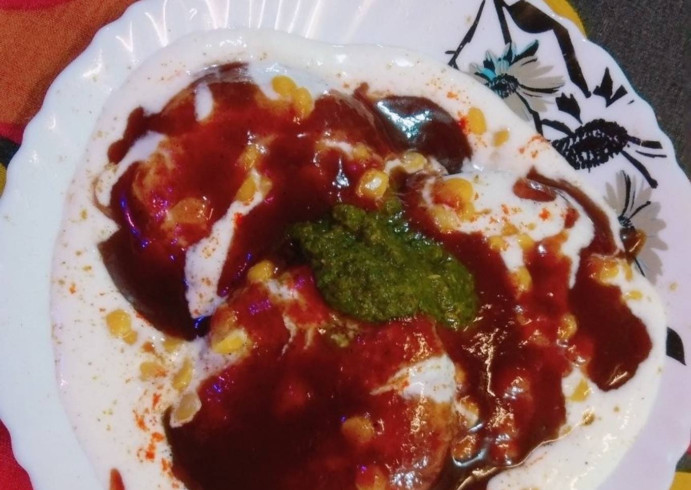 Crispy tikki chaat