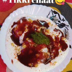 A picture of Crispy tikki chaat.