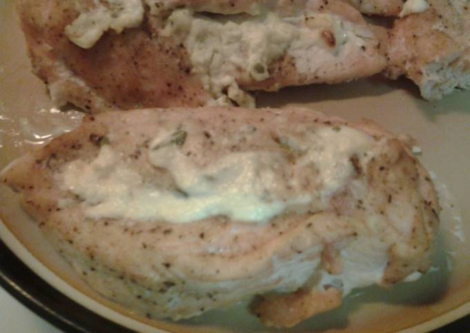 Simple Way to Make Homemade Cream cheese stuffed chicken