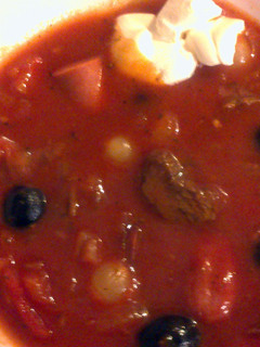 A picture of Sig's Meat Soup (Ukraine).