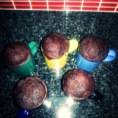 A picture of H's Choc Cup Pudding.