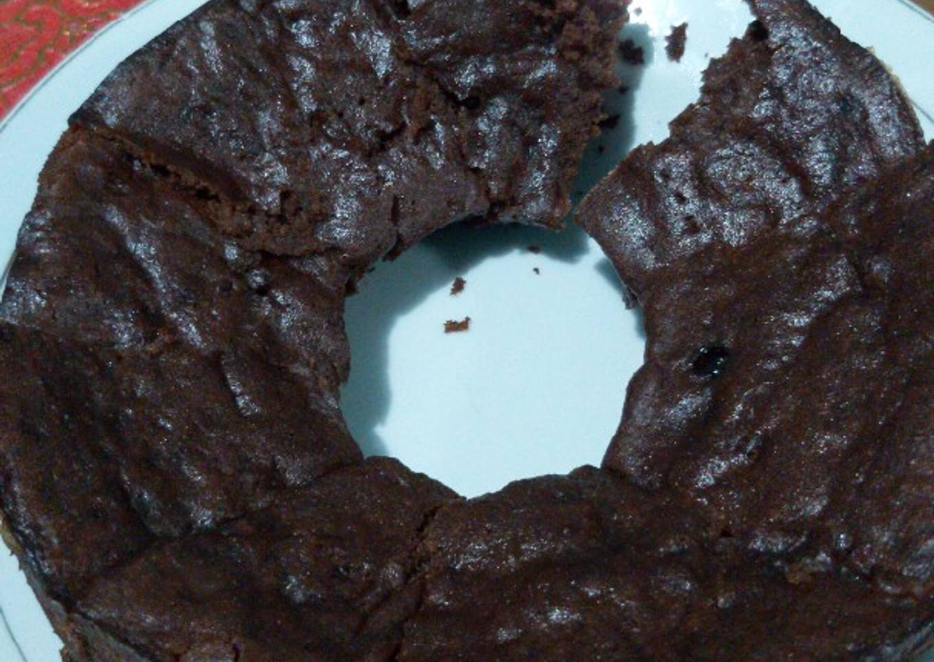 Brownies kukus nutricake mudah dan enak