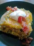 Green chili chicken enchilladas
