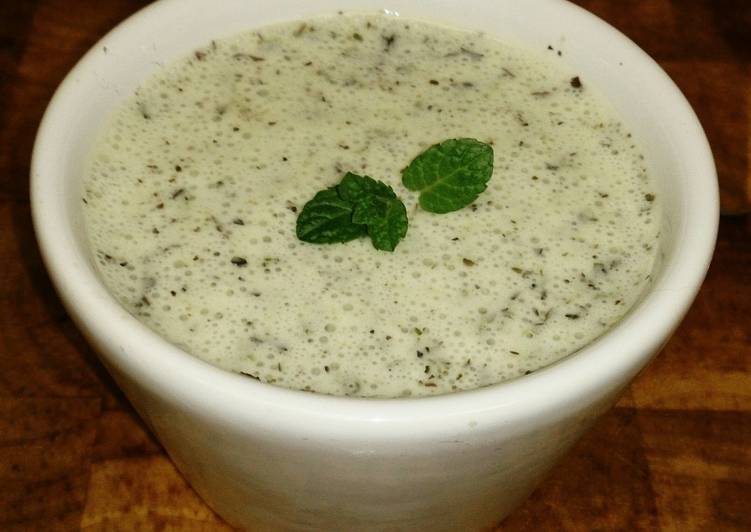 Simple Way to Make Super Quick Homemade Tex&#39;s Easy Mint Yoghurt Dip 🌿🍶