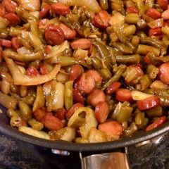 A picture of BBQ Green Beans.