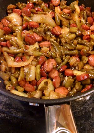 A picture of BBQ Green Beans.