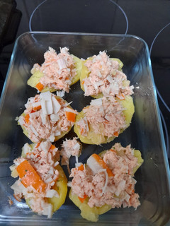 Una foto de Patatas rellenas (microondas)