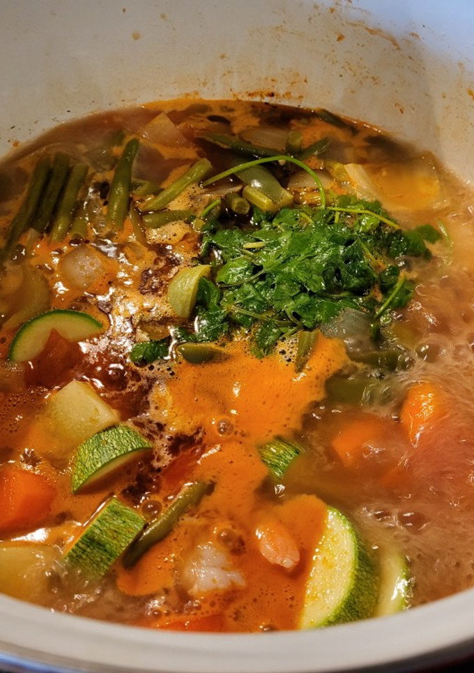 Una foto de Caldito de camarón