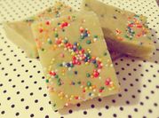 A picture of white chocolate fudge