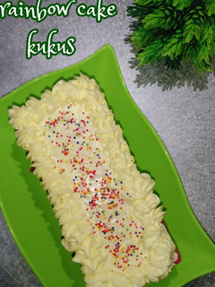Foto resep Rainbow cake kukus