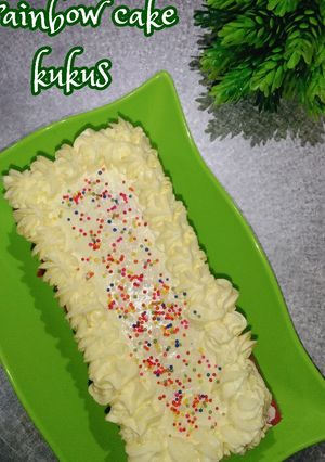 Foto resep Rainbow cake kukus