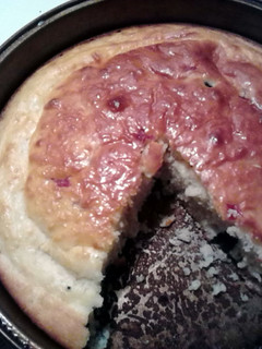 A picture of baked pancake.