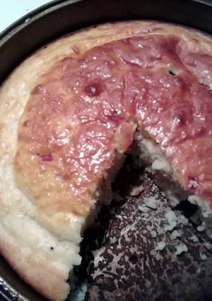 A picture of baked pancake.