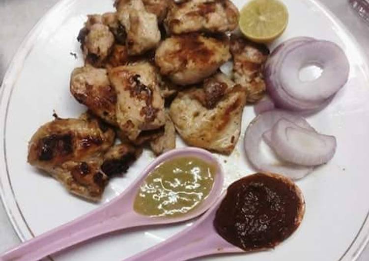 Recipe of Quick Chicken Tava Tikka (chicken frying pan tikka)