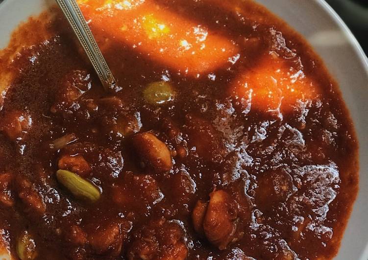 Recipe of Any-night-of-the-week Sambal udang petai (spicy chili gravy with prawn and stink bean)