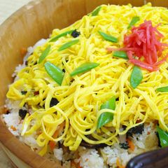 A picture of Chirashisushi for Hinamatsuri (Girls' Day).