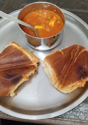 A picture of Mumbai ki Pav Bhaji.